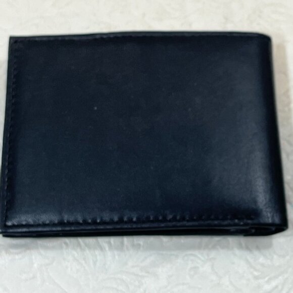 Alpine Swiss Black Soft Leather Bifold Wallet Made in India - Picture 4 of 14
